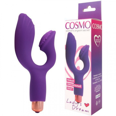 Двойной вибромассажер Cosmo для точки G и клитора