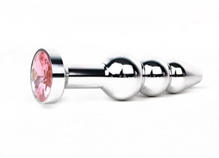 Тройная металлическая пробка с кристаллом