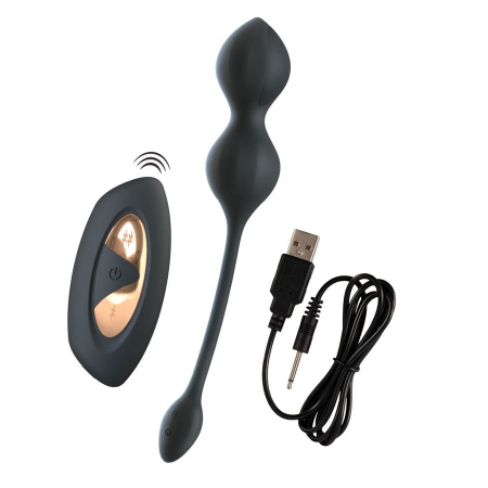 XouXou E-Stim Love Balls - виброшарики с электростимуляцией и пультом ДУ