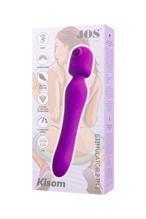 JOS Kisom - стимулятор 3в1 вибратор-ванд, вибратор точки G + вакуумный стимулятор JOS Kisom - стимулятор 3в1 вибратор-ванд, вибратор точки G + вакуумный стимулятор