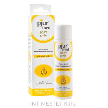 Силиконовая смазка Pjur Med Soft glide с жожоба, 100 мл