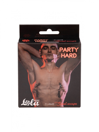 Зажимы для сосков PARTY HARD SWEET ESCAPE с подвесками Зажимы для сосков PARTY HARD SWEET ESCAPE с подвесками