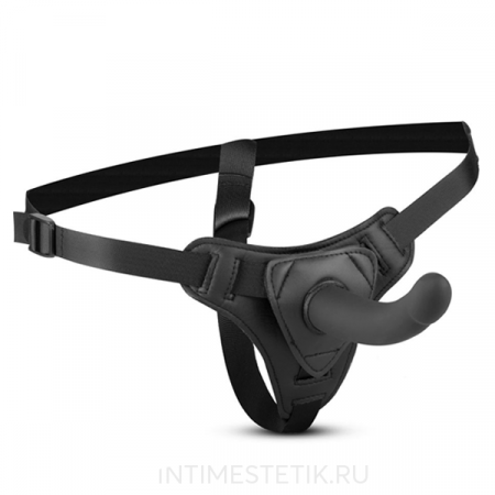 Рельефный страпон ремневой Easytoys Silicone bended