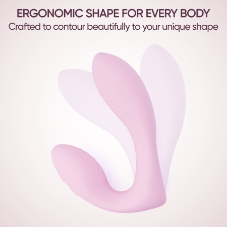 Selove DuoFlex - женский вибратор-кролик скрытого ношения с пультом ДУ