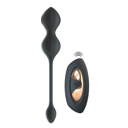 XouXou E-Stim Love Balls - виброшарики с электростимуляцией и пультом ДУ