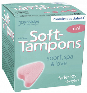 Тампоны мягкие JoyDivision Sport, Spa&Love 3шт. mini
