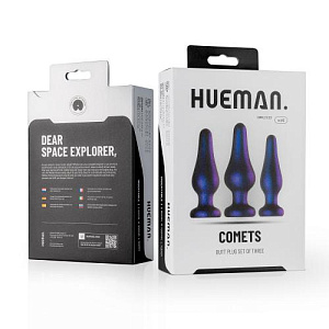 Comets Hueman - сет из анальных втулок (3 шт.) Comets Hueman - сет из анальных втулок (3 шт.)