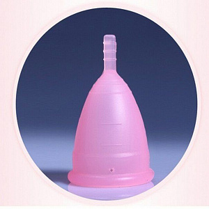 Розовая менструальная чаша (капа) Pretty Woman