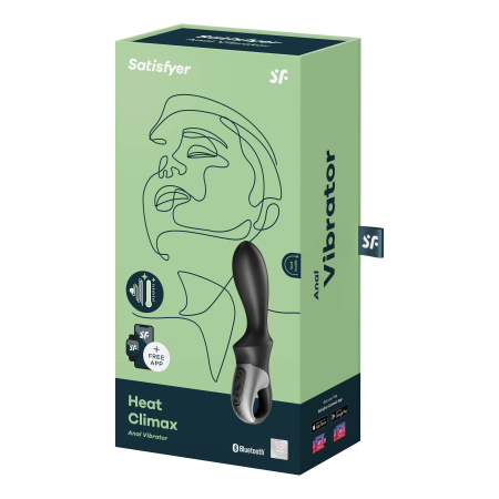 Анальный вибратор Heat Climax Satisfyer с мобильным управлением