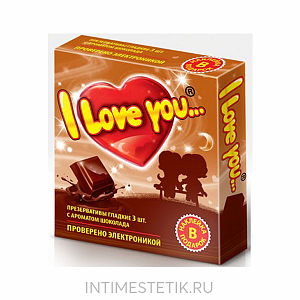 Презервативы "I LOVE YOU" № 3 Презервативы "I LOVE YOU" № 3