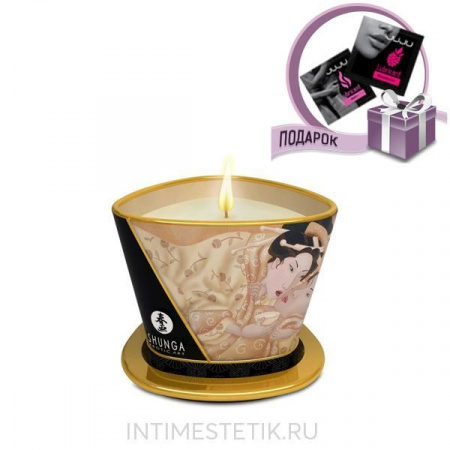 Массажное арома-масло Shunga Vanilla Fetish, 170 мл