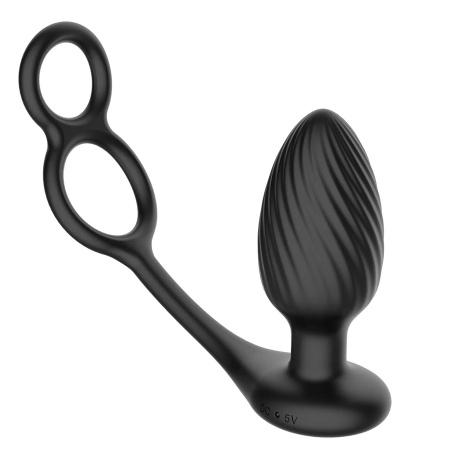 Nexus Tornado with Cock & Ball Rings - анальная пробка с функцией вращения и вибрацией