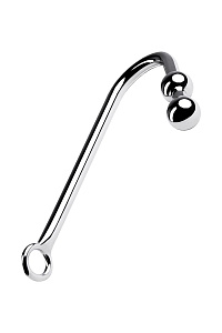 Анальный крюк для подвешивания Metal by TOYFA с двумя шариками Анальный крюк для подвешивания Metal by TOYFA с двумя шариками