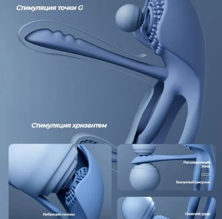Svakom Barzillai эрекционная вибронасадка-кольцо с мобильным приложением