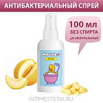 Москва Чистая - антибактериальный спрей для интимных товаров с ароматом дыни, 100 мл
