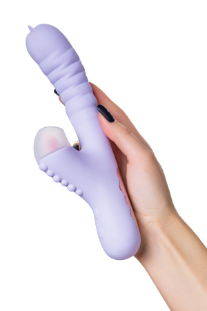 JOS SPINNY - вибратор-кролик с вакуумной стимуляцией, язычком и фрикциями