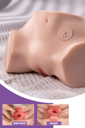 Fennie XISE - большой мастурбатор-попка с двумя рабочими каналами и вибрацией