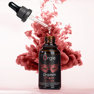 Оргазмический съедобный гель для клитора Orgie Orgasm Drops Kissable (яблоко), 30 мл