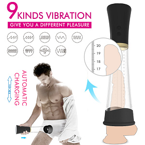 Вакуумная помпа + мастурбатор с имитацией минета и вибрацией Max Kit