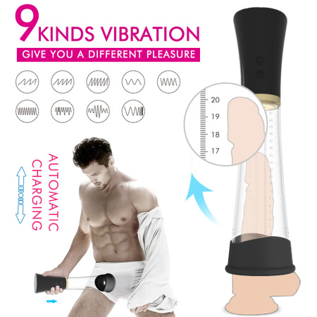 Вакуумная помпа + мастурбатор с имитацией минета и вибрацией Max Kit