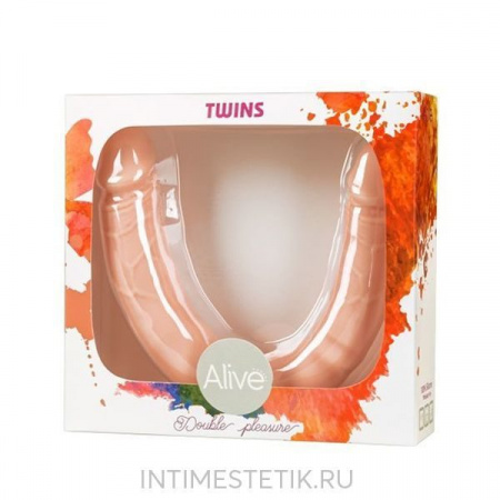 Двусторонний фаллоимитатор Twins Adrien Lastic (size M) 