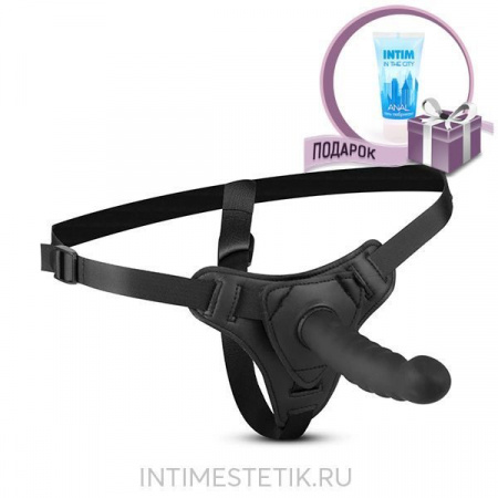 Рельефный страпон ремневой Easytoys Silicone bended