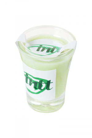 Массажная свеча для поцелуев INTT MINT (мята), 30 мл