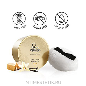 Съедобная пудра для тела Bijoux Indiscrets (соленая карамель)