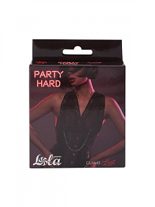 Зажимы на соски PARTY HARD LUST с цепочкой Зажимы на соски PARTY HARD LUST с цепочкой