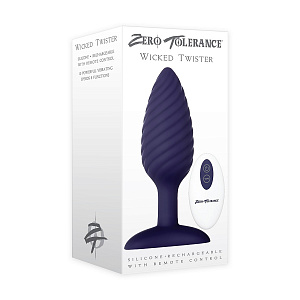 Анальная пробка с вибрацией Zero Tolerance WICKED TWISTER EVOLVED