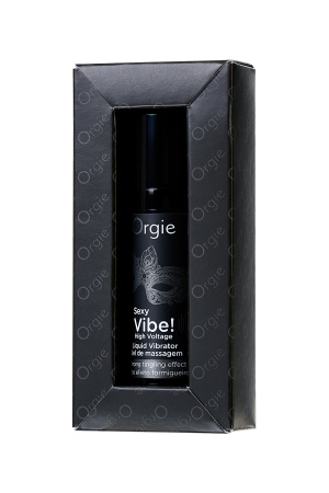 Жидкий вибратор ORGIE Sexy Vibe High Voltage с усиленным эффектом вибрации, 15 мл Жидкий вибратор ORGIE Sexy Vibe High Voltage с усиленным эффектом вибрации, 15 мл
