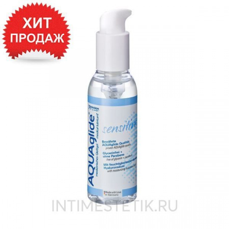 Гель-смазка AQUAGlide sensitive 125мл с гиалуроновой кислотой