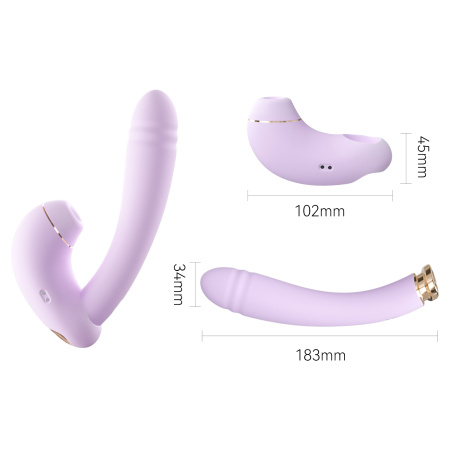 BeYourLover Minaka - вибратор + вакуумный стимулятор 3в1 с нагревом