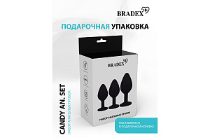 Набор анальных пробок Candy Anal Set (3 размера)