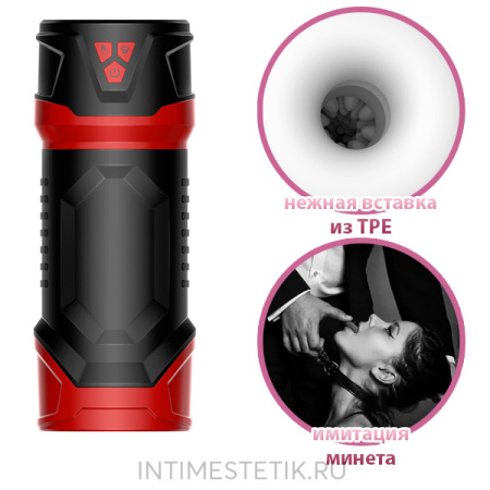 Мастурбатор с эффектом минета и вибрацией Erocome Leo