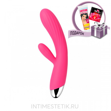 Ребристый вибратор Angel Svakom с нагревом