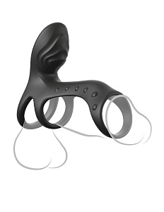 Ultimate Couples Cage Pro PipeDream - эрекционная вибронасадка-кольцо