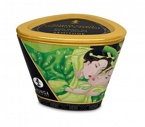Массажное арома-масло Exotic Green Tea Shunga в виде свечи, 170 мл Массажное арома-масло Exotic Green Tea Shunga в виде свечи, 170 мл