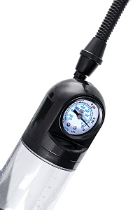 Вакуумная помпа Sexus Men Training Aksel с манометром и вибрацией