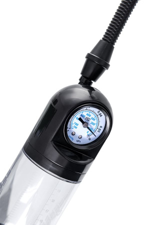 Вакуумная помпа Sexus Men Training Aksel с манометром и вибрацией