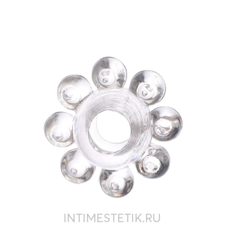 Эластичное эрекционное кольцо TOYFA Basic с шариками Эластичное эрекционное кольцо TOYFA Basic с шариками