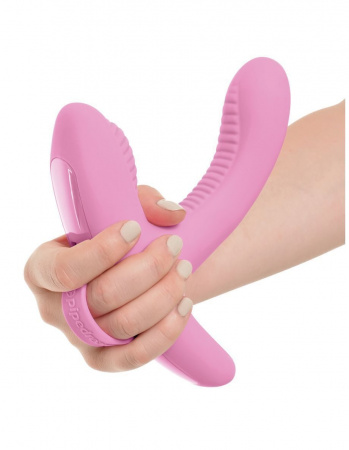 Вибромассажер с двумя моторчиками и пультом ДУ 3Some Rock N' Grind