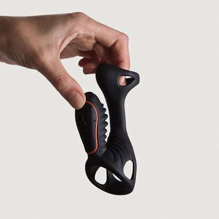 Gladiator + LRS эрекционная вибронасадка-кольцо с пультом управления