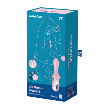 Анальный вибратор с надувающейся головкой Air Pump Booty 5 Satisfyer