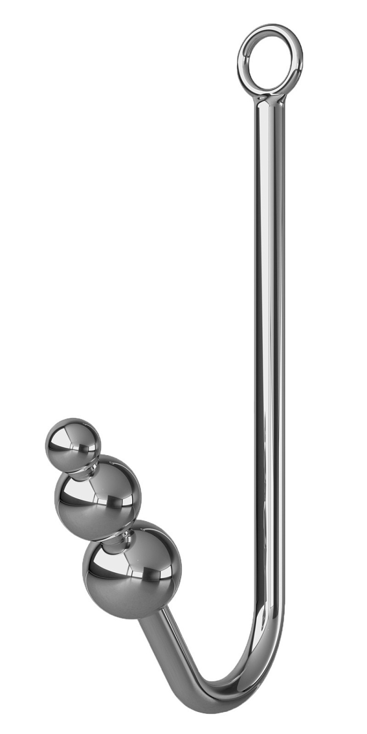 Анальный крюк тройной Джага-Джага с ошейником и наручниками Анальный крюк тройной Джага-Джага с ошейником и наручниками