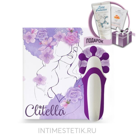 Стимулятор клитора CLITELLA со сменными насадками
