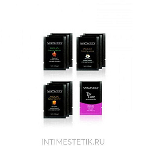 Набор вкусовых смазок Wicked в саше (10 шт. х 3 мл)