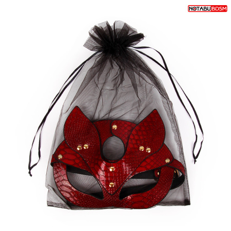 Маска с узором "под кожу" NOTABU для BDSM-игр
