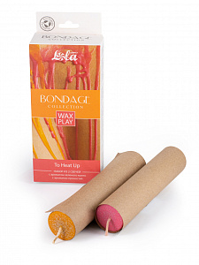 BONDAGE TO HEAT UP - набор из 2-х БДСМ-свечей (для WAX PLAY)