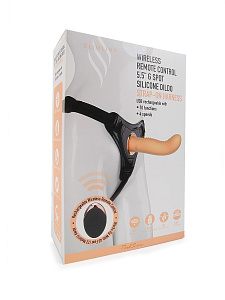 EROKEY - страпон с вибрацией на регулируемых креплениях